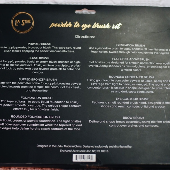 La Soie | Powder to Eye Makeup Brush Set - Picture 4 of 5